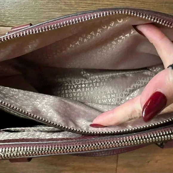 Kate Spade New York Loden Bristol Drive Ostrich Embossed Leather Bag - Picture 7 of 11